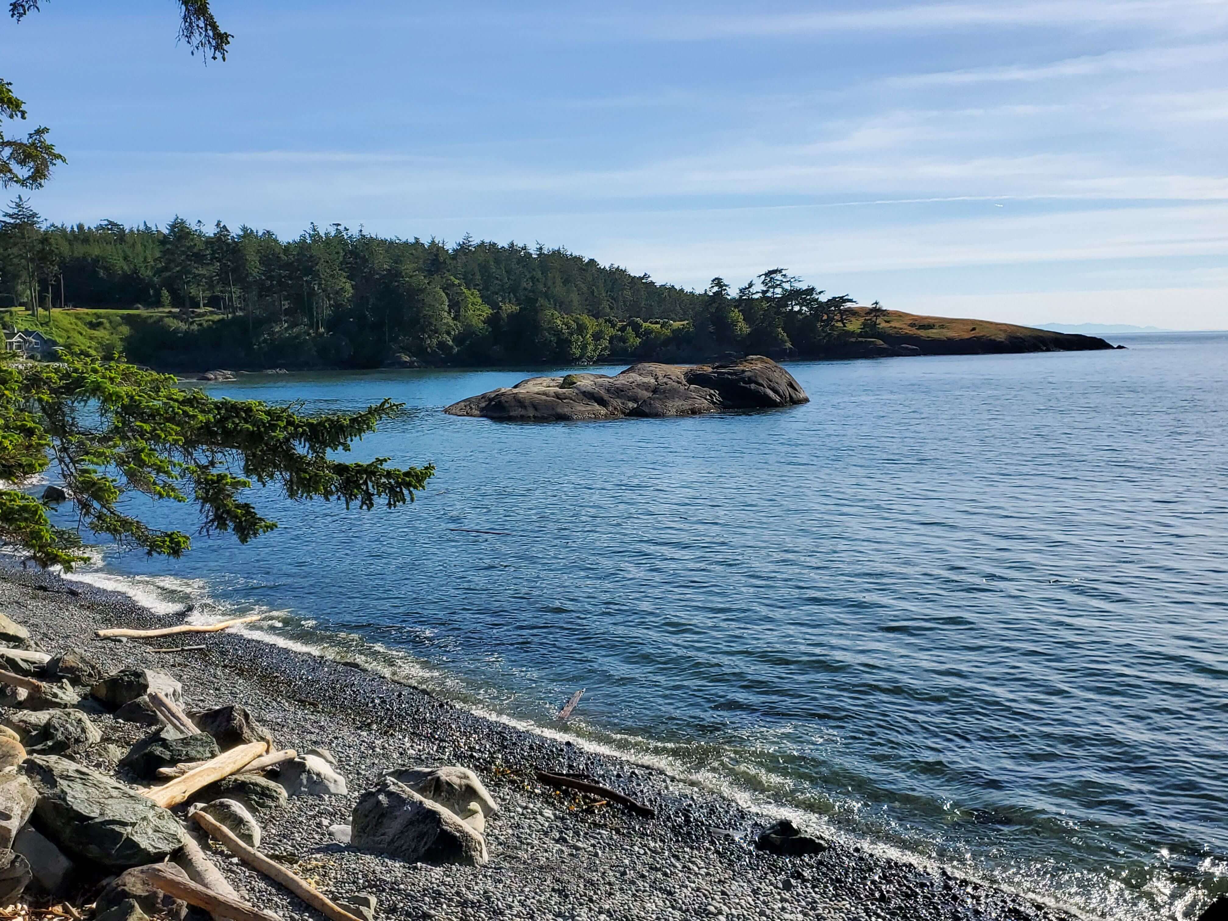 View from Agate Beach on Lopez Island