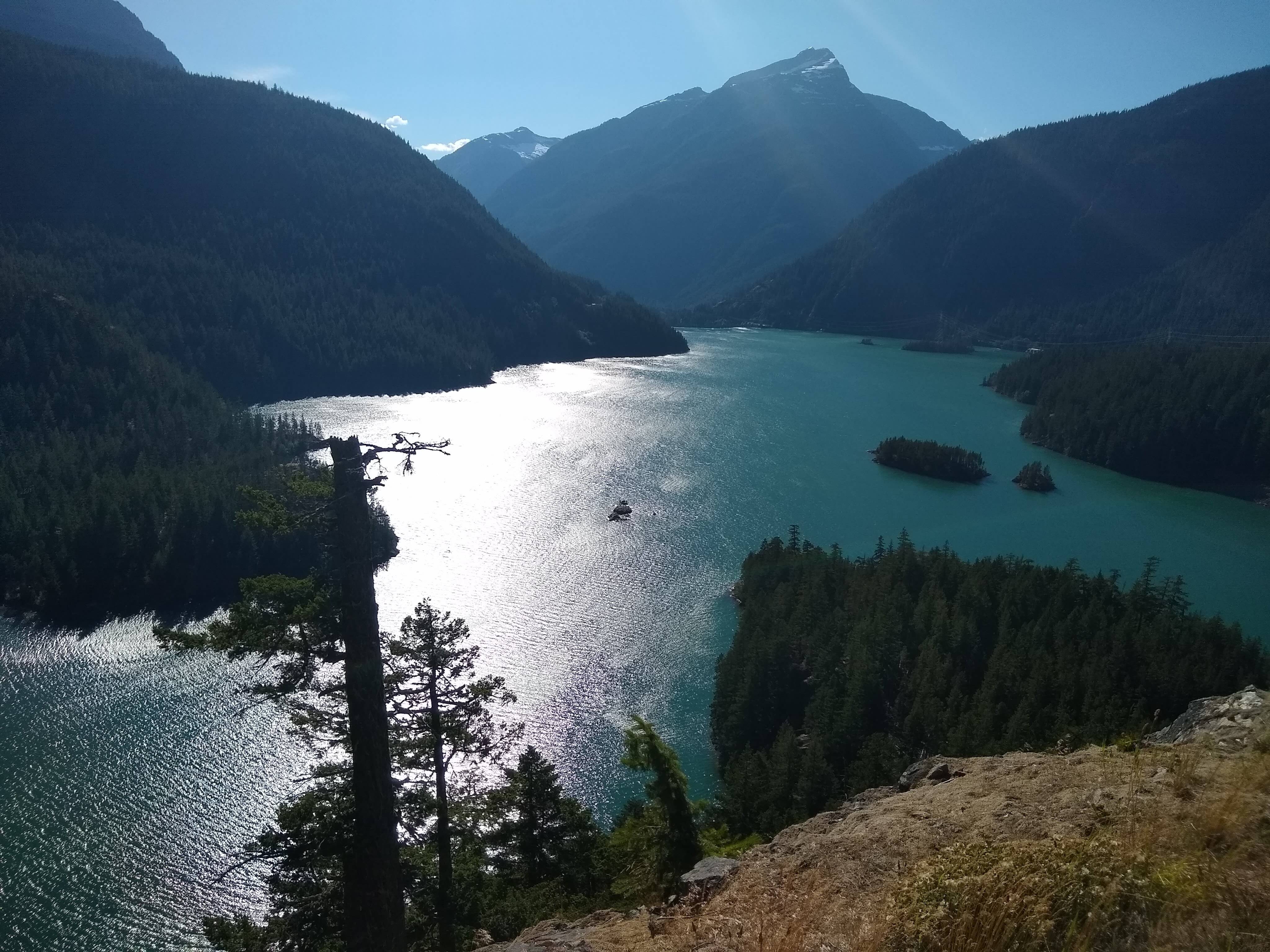 View from Diablo Lake Vista in North Cascades National Park