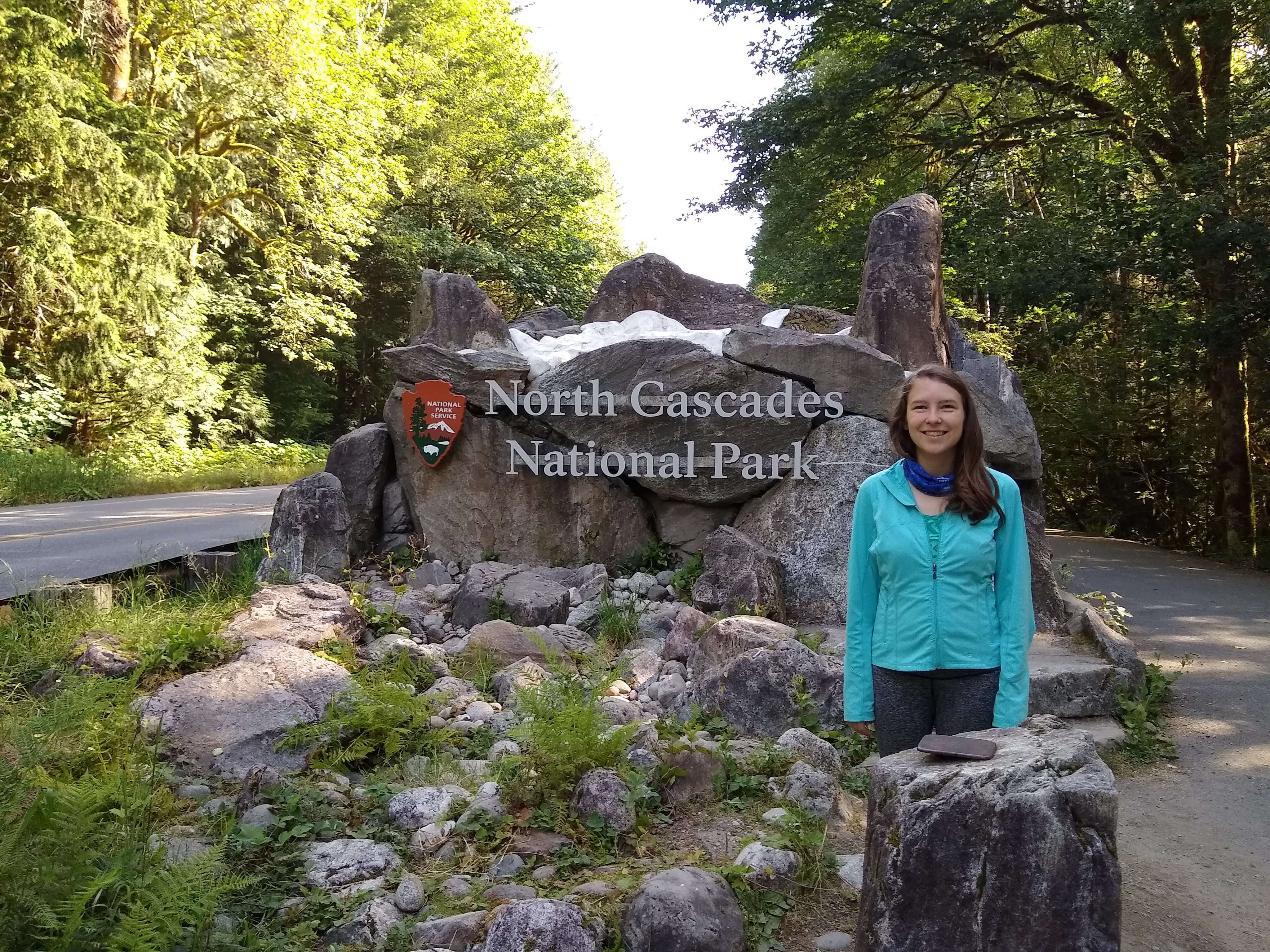 North Cascades National Park entrance sign