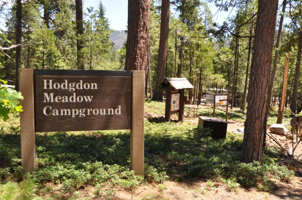 Entrance sign for Hodgdon Meadow Campground