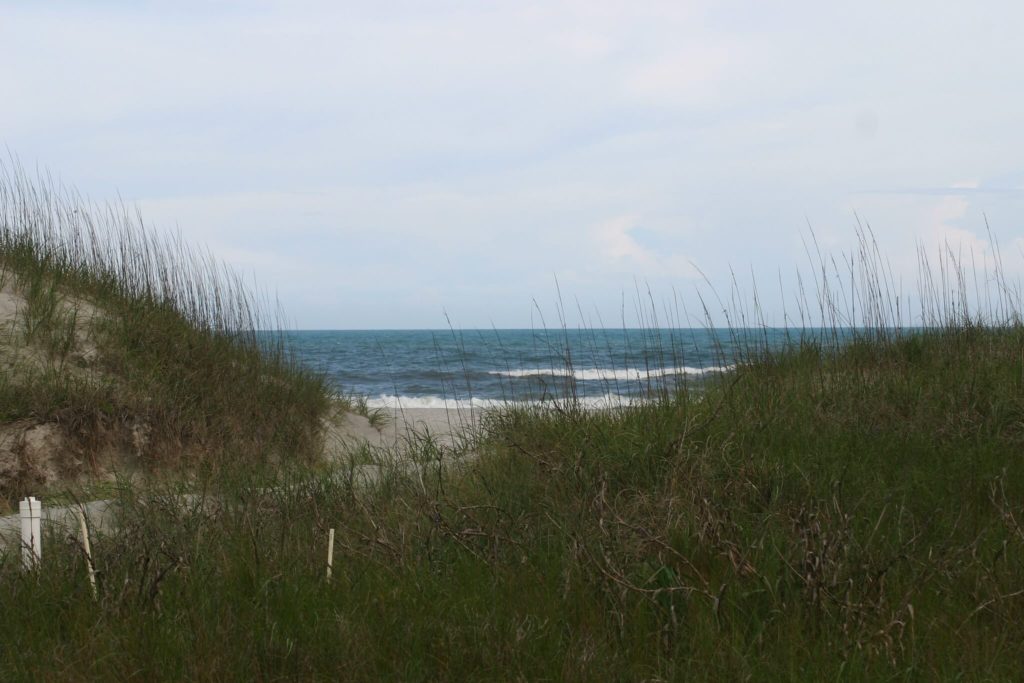 Coastline at Hammocks Beach State Park in North Carolina